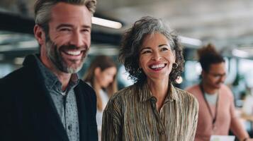 Teamwork Dynamics Diversity Inclusion and Happy Employees Workplace Culture Achieving Success Together photo