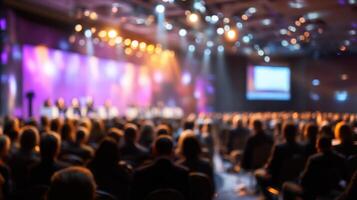 Audience Watching Conference Meeting Show Business People Event Gathering Concept Stage photo