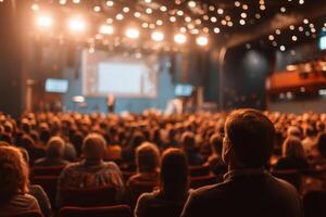 Capturing the Magic of Live Performance A Crowd in a Theater photo