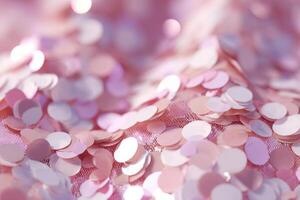 A Dazzling Display of Pink and White Sequins Creating a Dreamy Texture photo