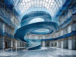 The Innovative Spiral Staircase Architecture Marveling the Art of Engineering Design photo