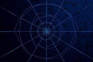 Halloween Background Intricate Spiderweb Design Dark Blue Halloween Background Texture Creepy Web Pattern photo