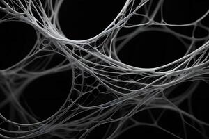 Halloween Background Abstract White Web like Structure Intricate Network 3D Render Background Texture photo