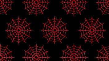 Halloween Background Seamless Halloween Pattern Red Spiderwebs on Black Background Spooky Web Design photo