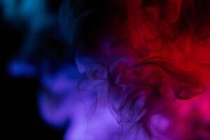 Halloween Background Abstract Red and Blue Smoke Swirls Vivid Color Gradient Artistic Background Texture photo