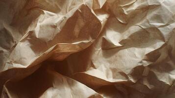 Textured brown paper creates dynamic folds and shadow play for versatile abstract backgrounds use photo