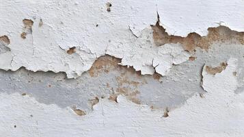 Distressed paint peeling from aged surface a raw and authentic texture portraying decay and grunge photo