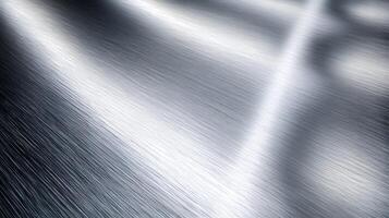 Abstract background with diagonal metallic lines and light reflection creating an industrial feel and modern aesthetic photo