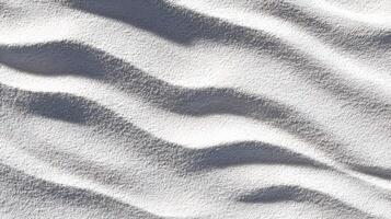 Abstract waves pattern of white beach sand texture, soft sand dune nature background design, summer photo