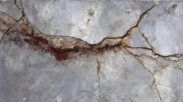 Abstract cracked surface with natural stone textures and erosion patterns creating an intriguing visual effect photo