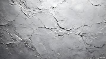 Elegant fractured white plaster surface displaying intricate pattern, perfect for abstract background uses photo