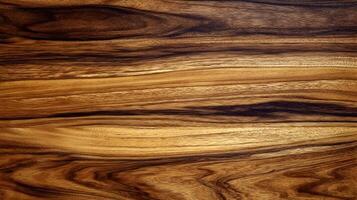 Detailed close up of a rich and natural wood grain displaying intricate patterns and warm tones creating a rustic texture photo