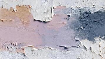 An abstract artwork featuring textured brushstrokes in pastel hues creating a calming serene aesthetic photo