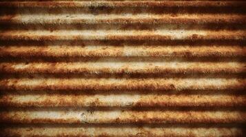 Corrugated metal shows its age and texture in a macro shot perfect for backgrounds and overlays photo