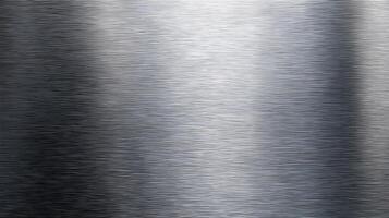 Elegant silver metal texture showcases a brushed surface with horizontal light reflections creating depth and visual interest photo