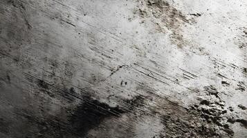 Abstract grunge texture of a rough surface with scratches and dark spots creating a raw aesthetic look photo