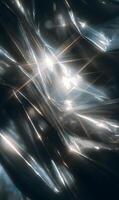 Abstract shimmering metallic texture with highlights creating a futuristic and dynamic atmosphere for art design photo