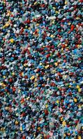 Colorful mosaic of small pieces creating a vibrant and textured surface with an abstract feeling, offering a creative visual pattern, for abstract art inspiration photo