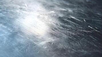 Metallic surface texture with scratches and reflections creating a modern industrial appearance background photo