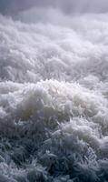 A Visual Symphony of Cooked Rice Capturing the Delicate Texture and Whiteness Against a Cloudy Backdrop photo