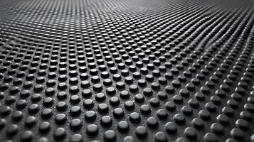 Black textured surface of small circles in a rhythmic pattern with subtle lighting and depth creating optical illusions photo