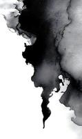 Ink painting captures the beauty and depth of black abstract watercolor art, creating texture and movement. This design is both simple and elegant. photo
