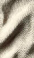 Subtle textural interplay capturing the soft folds and gentle light dancing across linen fabric surface photo
