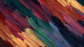 Abstract expressionism oil paint strokes in vivid shades create a textured modern background image photo