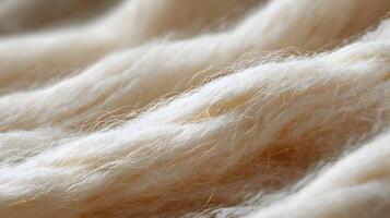 Delicate strands of wool form a textured surface creating a sense of warmth and softness and natural comfort photo