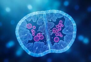 Digital Pathogen with Purple Glow photo
