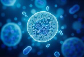 A cell with many different types of cells photo