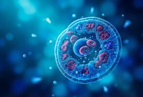 Virus Simulation in Depth Field photo