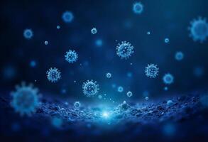 Cell Division in Abstract Medical Scene photo