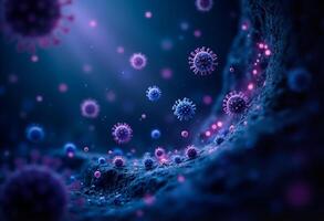 Abstract Swirl of Infection Cells photo