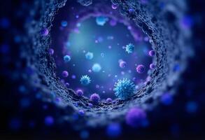 3D Pathogens in Microscopic View photo