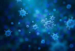 Floating Germ Cells with Glow Effect photo