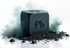 Lead Element Cube with Smoke Explosion photo