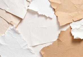 Folded Craft Sheets with Shadows photo