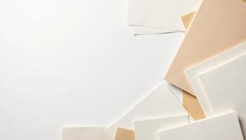 Paper and paper background with copy space photo