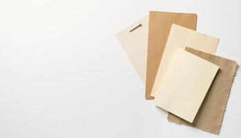 Several pieces of paper and a piece of paper photo