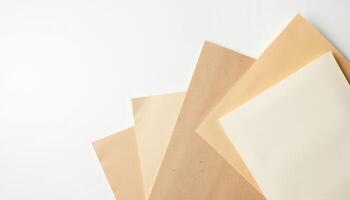 Delicate Texture of Beige Paper photo