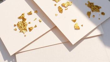 Paper Layout with Subtle Sparkle photo