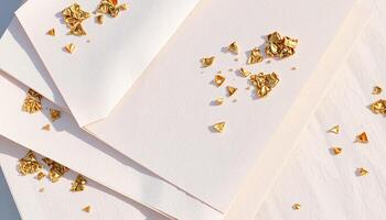 Textured Paper and Crumbs photo