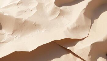 Crumpled paper background with shadow photo
