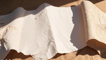 A piece of paper with some wrinkles on it photo