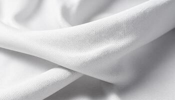 A white fabric with a folded edge photo