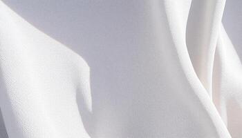A close up of a white dress with a shadow photo
