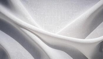 A white fabric with a pattern photo