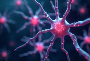 Neurons are shown in this image photo