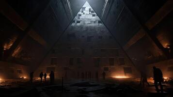 pyramid subtle geometric background photo